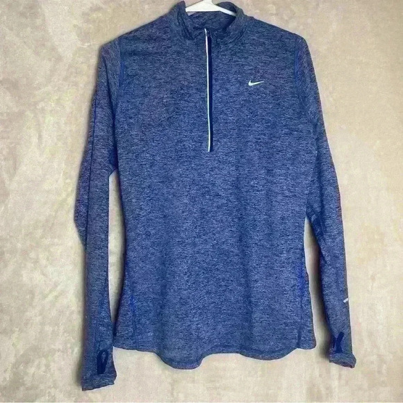 Nike Tops - Nike Running Dri-Fit Blue 1/4 Zip